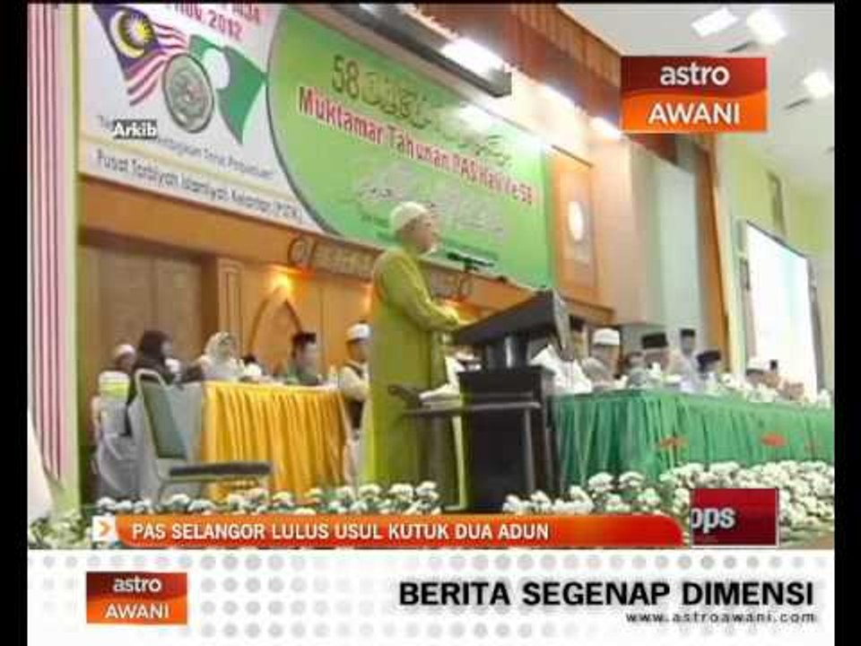 PAS Selangor lulus 2 usul kutuk 2 ADUN