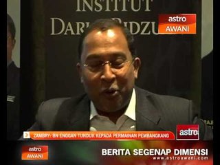 Zambry: BN enggan tunduk kepada permainan pembangkang