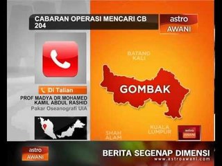 Cabaran operasi mencari CB204