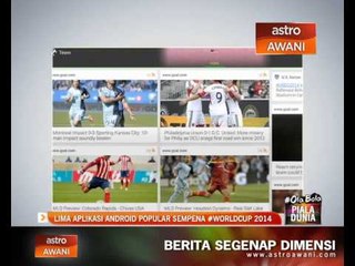 Lima aplikasi Android popular sempena #WorldCup 2014
