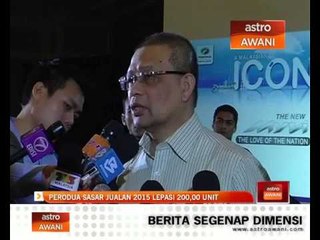Perodua sasar jualan 2015 lepasi 200,000 unit