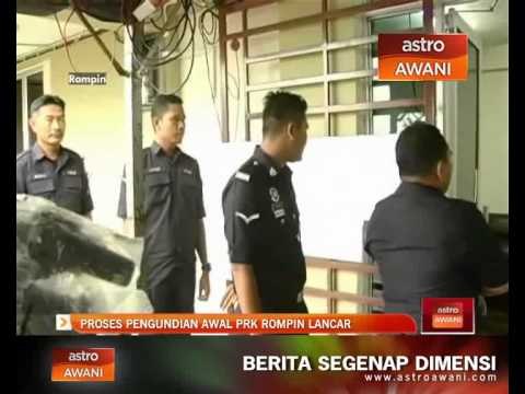 Proses pengundian awal PRK Rompin lancar