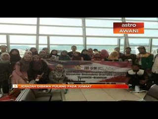 Jenazah dibawa pulang pada Jumaat