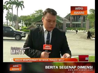 Upacara majlis memperingati setahun tragedi MH17