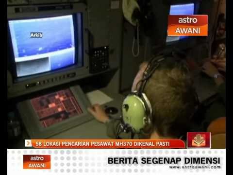 58 lokasi pencarian pesawat MH370 dikenal pasti