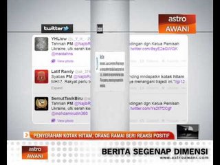 Penyerahan kotak hitam, orang ramai beri reaksi positif