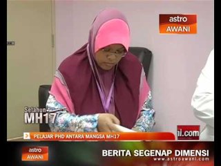 Pelajar PhD antara mangsa MH17