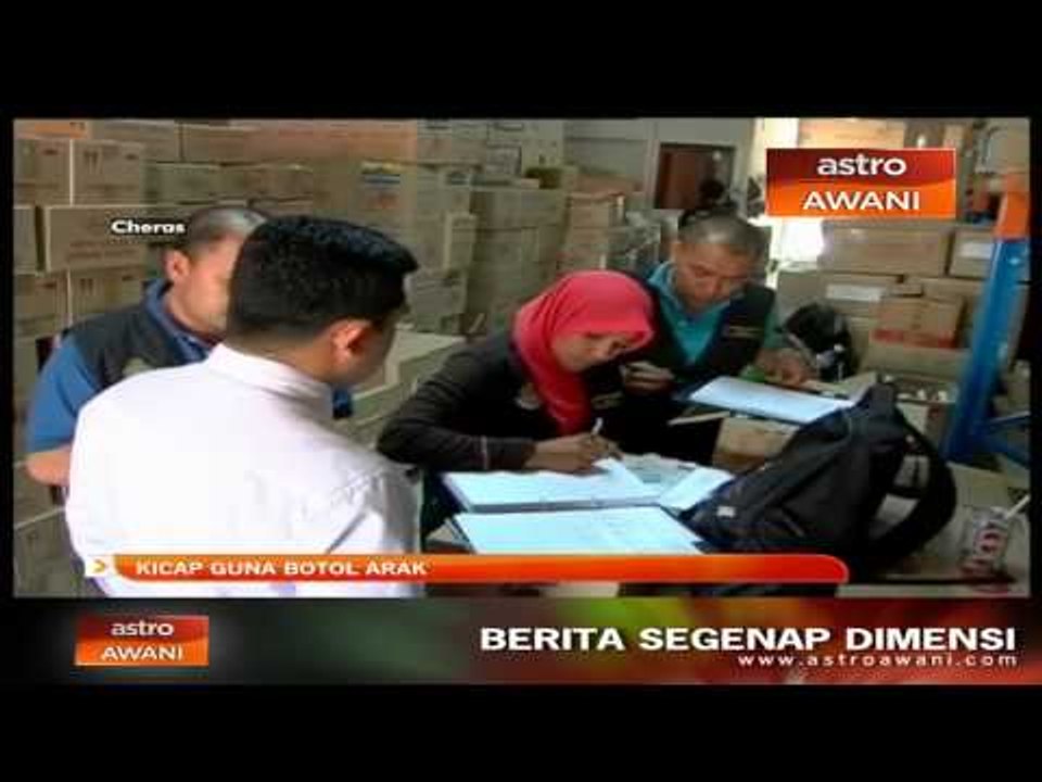 Kicap guna botol arak