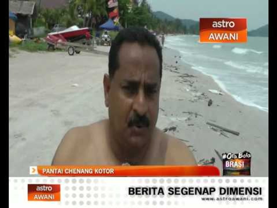 Pantai Chenang kotor