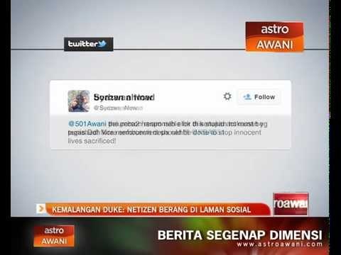 Kemalangan DUKE: Netizen berang di laman sosial