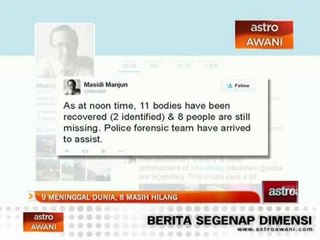 Gempa Sabah: 9 meninggal dunia, 8 masih hilang