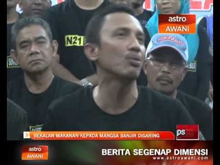 Bekalan makanan kepada mangsa banjir disaring