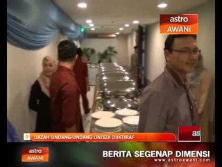 Ijazah Undang-Undang UNISZA diiktiraf