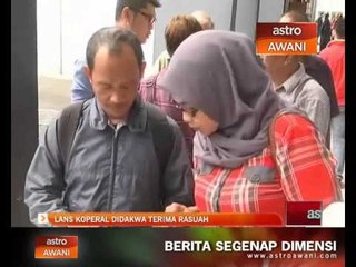 Lans Koperal didakwa terima rasuah
