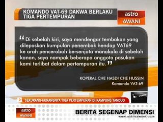 Sekurang-kurangnya tiga pertempuran di Kampung Tanduo