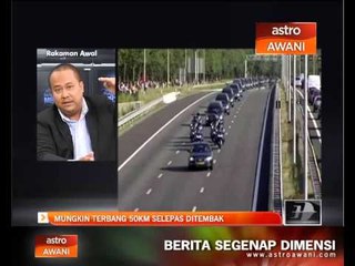 MH17 mungkin terbang 50km selepas ditembak