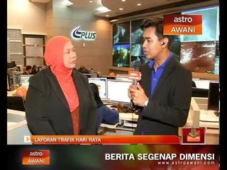 Perkembangan laporan trafik hari raya ketiga