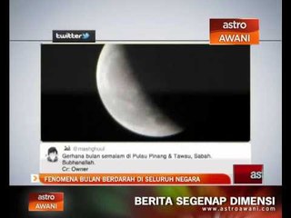 Fenomena bulan berdarah di seluruh dunia