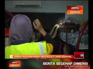 Operasi pelacuran bawah umur melalui laman sesawang