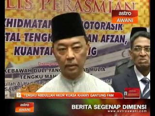 Tengku Abdullah akur kuasa Khairy gantung FAM