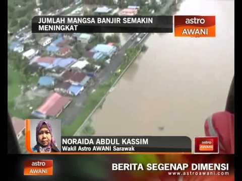 Jumlah mangsa banjir di Sarawak meningkat (Selasa, 20 Jan, 8:00 malam )