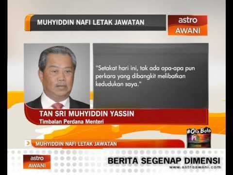 Muhyiddin nafi letak jawatan