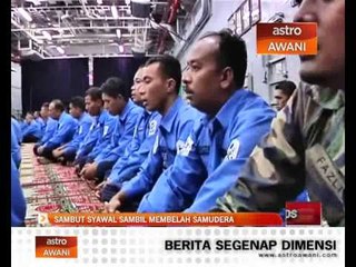 Sambut Syawal sambil membelah samudera