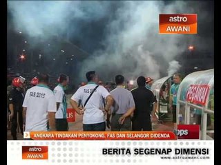 Angkara tindakan penyokong, FAS dan Selangor di denda