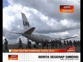 China terus beri sumbangan tangani ebola