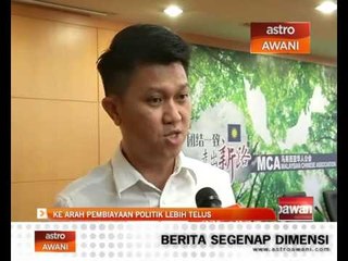 Ke arah pembiayaan politik lebih terus