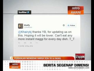 Persoalan mengenai harga RON95 & diesel