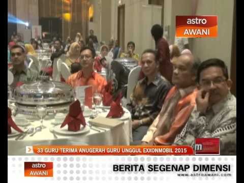 33 guru terima anugerah guru unggul Exxonmobil 2015