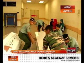 Empat sekeluarga maut dalam kemalangan