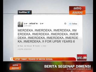 UPSR tamat, reaksi di media sosial