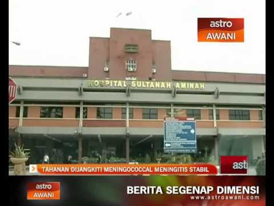 Tahanan dijangkiti meningococcal meningitis stabil