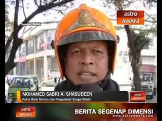 Gara-gara memasak, 6 rumah kedai terbakar