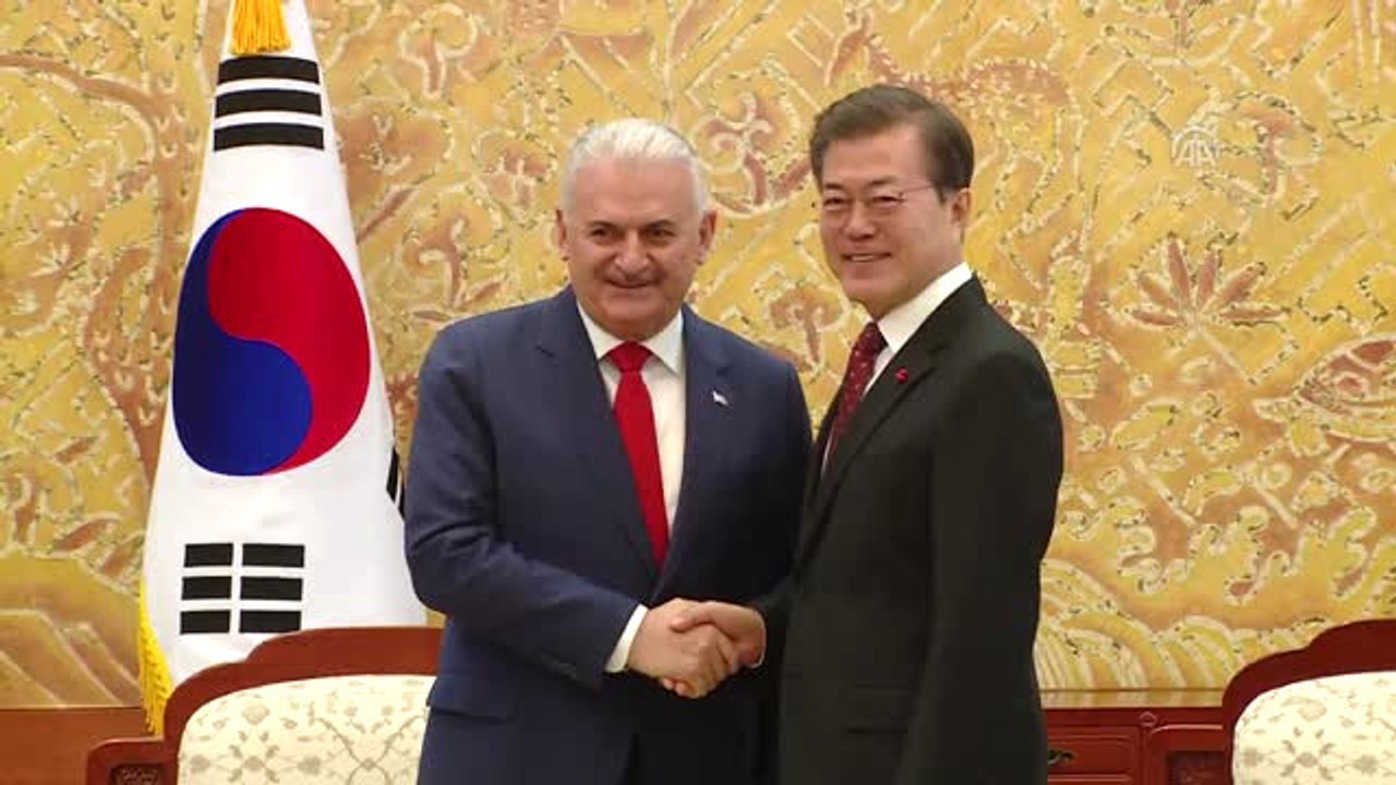 Başbakan Yıldırım, Güney Kore Cumhurbaşkanı Moon ile Görüştü