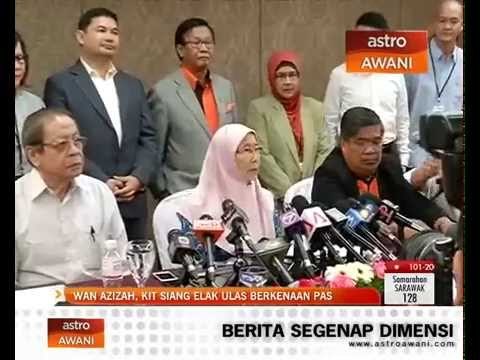 Wan Azizah, Lim Kit Siang elak ulas berkenaan PAS