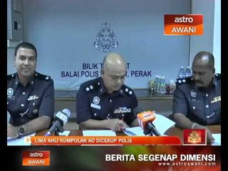 Lima ahli kumpulan AO dicekup polis