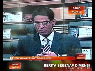 Kepentingan rakyat didahulukan