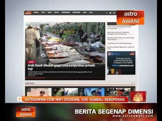 Astro Awani.Com nafi digodam, kini kembali beroperasi
