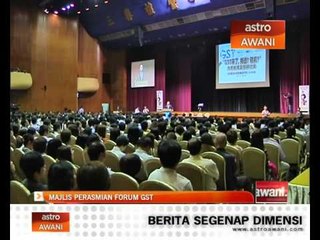 Majlis perasmian Forum GST