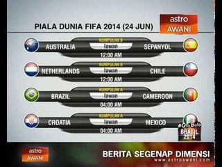 Perlawanan Piala Dunia FIFA 2014 (24 Jun)