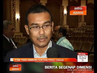 PTAM tidak sambung kontrak Prisic Tangjai