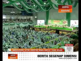 Aminolhuda: Letak jawatan wakil rakyat tidak wajar