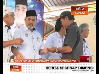 RM7.75 juta untuk pembangunan industri penanaman padi
