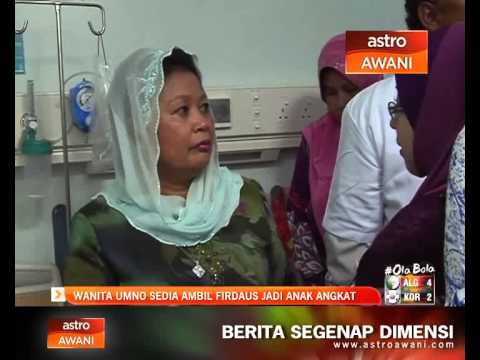 Wanita UMNO sedia ambil Firdaus jadi anak angkat