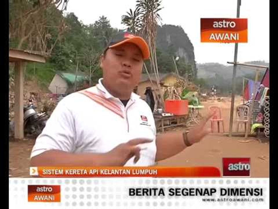 Sistem kereta api Kelantan lumpuh