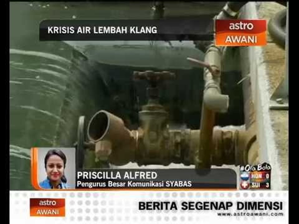 Krisis air Lembah Klang bersama Priscilla Alfred