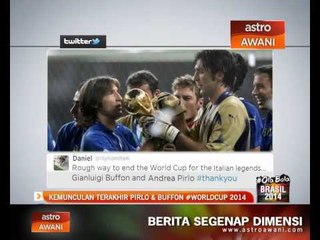 Kemunculan terakhir Pirlo & Buffon #WorldCup 2014